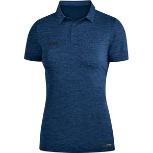 Jako Polo Premium Basics Dames Royal Blauw Gemeleerd
