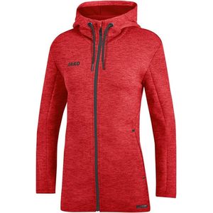 Jako Premium Basics Sweatshirt met capuchon voor dames, rood, 36