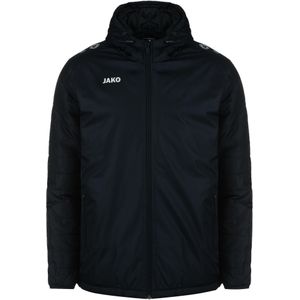 JAKO - Stadionjas - Zwart - Polyester-Rippstop - Waterafstotend