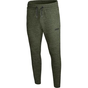 Jako Premium Basics Joggingbroek - Kaki Gemeleerd