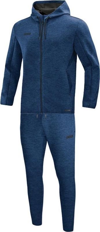 JAKO - Gemeleerd Effect - Kap met Tunnelkoord - Zijzakken met Rits - Elastische Boord