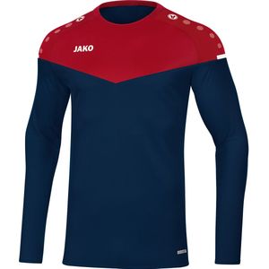 JAKO Champ 2.0 Sweatshirt voor heren, marineblauw/chiliprood