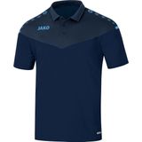 Jako Champ 2 0 Poloshirt Kind Marine Blauw-Donker Blauw-Hemels Blauw0