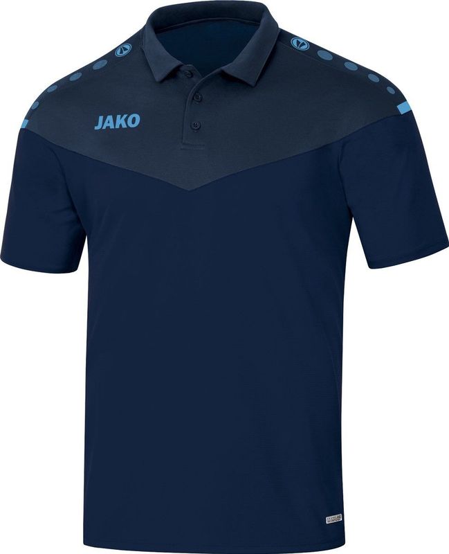 Jako Champ 2 0 Poloshirt Kind Marine Blauw-Donker Blauw-Hemels Blauw4