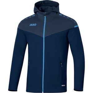 Jako Champ Jas Met Capuchon Kind Marine Blauw-Donker Blauw-Hemels Blauw