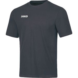 Jako - Base T-Shirt - Antraciet - 100% Biokatoen