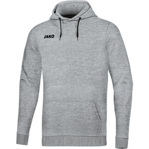 Jako Base Sweater Met Capuchon Kind Lichtgrijs Gemeleerd Maat 128