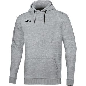 Jako - Sweater met Kap - Lichtgrijs - Biokatoen - Sportieve Trui