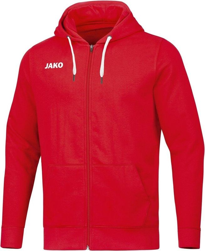Jako - Base - Jas Met Kap - Blauw - Biokatoen