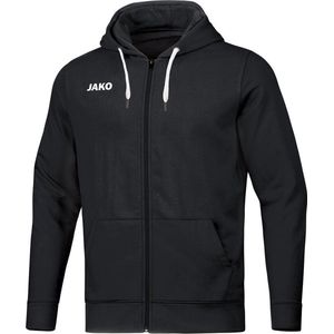 JAKO - Basisjack Met Capuchon, Uniseks-Volwassene, Zwart, 4XL