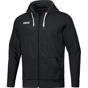 JAKO - Basisjack Met Capuchon, Uniseks-Volwassene, Zwart, 4XL