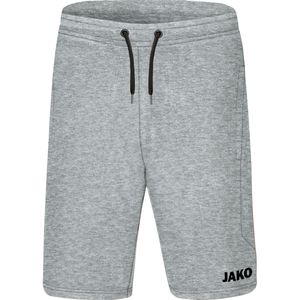 Jako Base Joggingshort Lichtgrijs Gemeleerd Maat 2XL