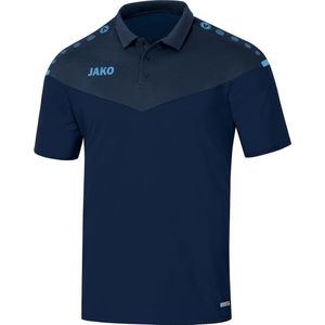 Jako Champ 2.0 Poloshirt Dames Marine Blauw-Donker Blauw-Hemels Blauw Maat 38