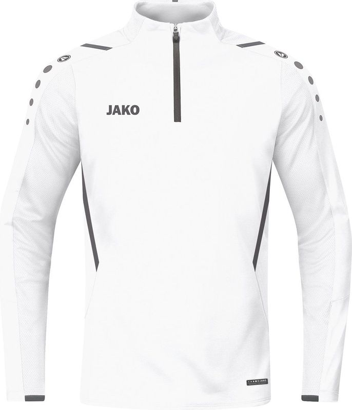 Jako - Ziptop Challenge - Witte Longsleeve Heren