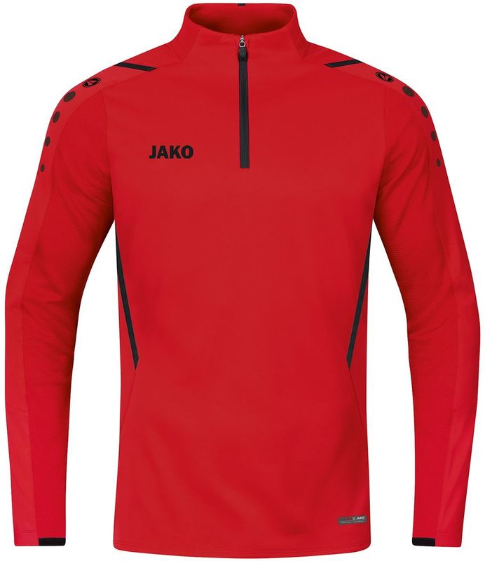 Jako - Challenge - Longsleeve - Rood / Zwart - Polyester / Elastaan