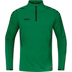 Jako - Ziptop Challenge - Groene Longsleeve Kids-128