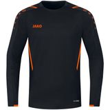 Jako - Sweater Challenge - Zwart met Oranje Trui Kids