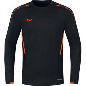 Jako - Sweater Challenge - Zwart met Oranje Trui Kids
