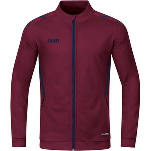 Jako - Polyester Jacket Challenge - Donkerrood Trainingsjack-XXL