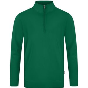 Jako - Doubletex Ziptop - Groen - Heren - ¼ Rits