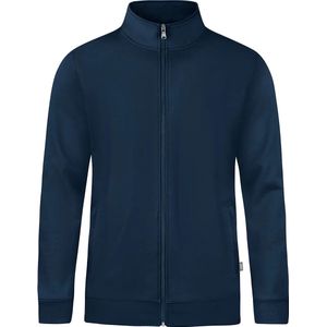 Jako - Doubletex Sweaterjas - Marine - Polyester/Katoen - Dames