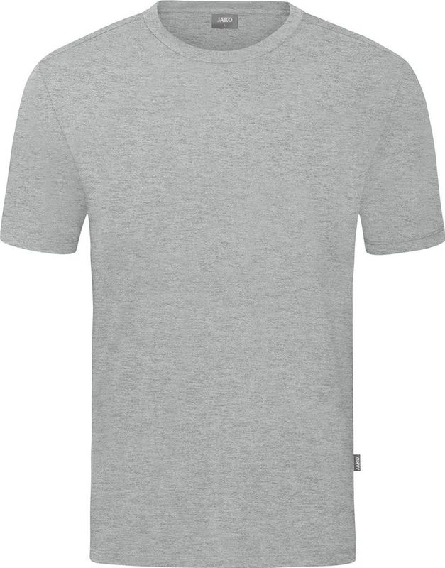 Jako Organic Stretch-T-Shirt Dames - Lichtgrijs Gemeleerd