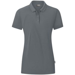 Jako Organic Polo Dames - Steengrijs