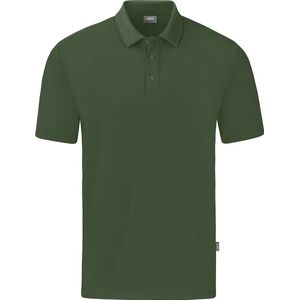 Jako Organic Polo Stretch Heren - Olijf