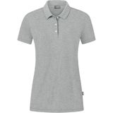 Jako Organic Polo Stretch Dames - Lichtgrijs Gemeleerd