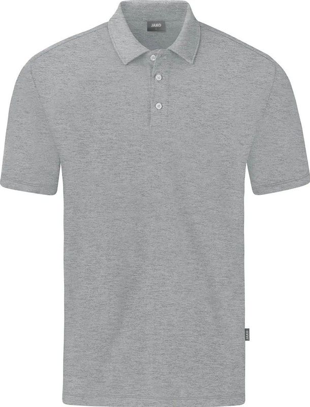 Jako Organic Polo Stretch Dames - Lichtgrijs Gemeleerd