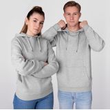 Jako Organic Sweater Met Kap Heren - Lichtgrijs Gemeleerd