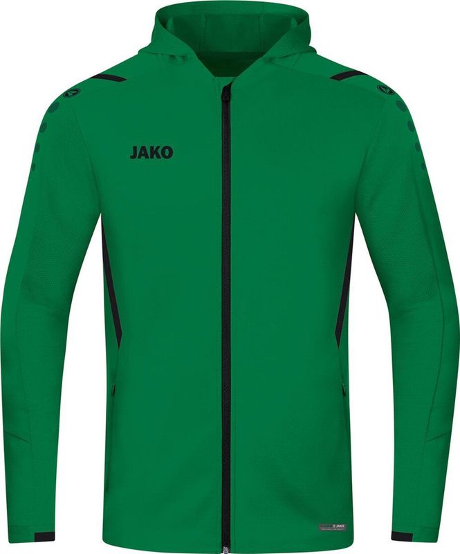 JAKO - Challenge - Jas - Zwart - 95% Polyester, 5% Elasthan