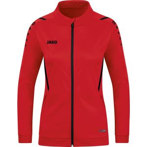 JAKO - Polyester Jas Uitdaging, Dames, Rood Zwart, 40