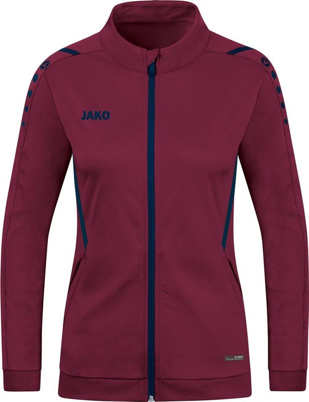 Jako - Challenge - Trainingsjack - Donkerrood - Polyester