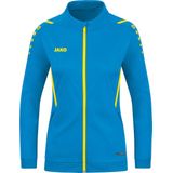 JAKO - Polyester Jas Uitdaging, Dames, Jako Blauw/Neongeel, 34