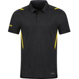 JAKO - Polo Challenge - Poloshirt - Zwart Gemêleerd-Rood