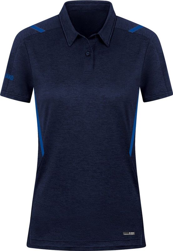 Jako - Challenge - Damespolo - Gemêleerd - Polyester-Stretch-Jersey