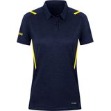 Jako - Challenge - Damespolo - Gemêleerd - Polyester-Stretch-Jersey