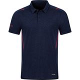 JAKO - Polo Challenge - Poloshirt - Marine Gemêleerd-Fluogeel
