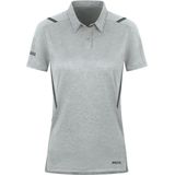 JAKO - Polo Challenge - Poloshirt - Lichtgrijs Gemêleerd - Geschikt voor Sport en Vrije Tijd
