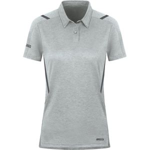 JAKO - Polo Challenge - Poloshirt - Lichtgrijs Gemêleerd - Geschikt voor Sport en Vrije Tijd