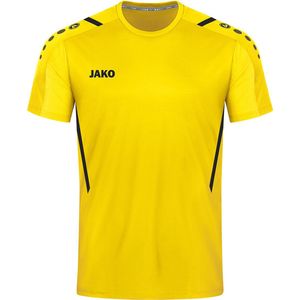 Jako Challenge Shirt Korte Mouw Kinderen - Citroen Zwart