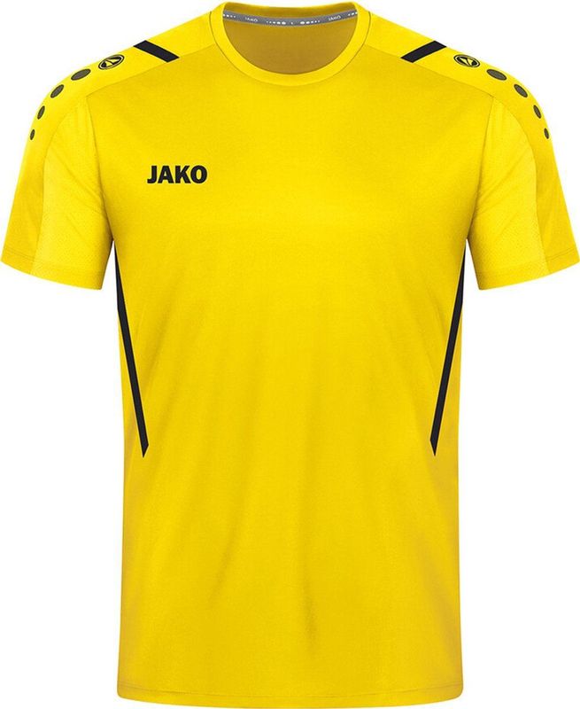 Jako Challenge Shirt Korte Mouw Kinderen - Citroen Zwart