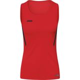 Jako - Challenge - Tanktop - Rood/Zwart - Polyester-Interlock, Vochtafvoer, Sportieve Kraag