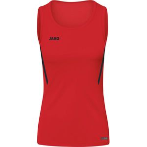 JAKO - Tanktop-Uitdaging, Dames, Rood Zwart, 36