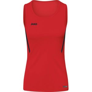 Jako - Challenge - Tanktop - Rood/Zwart - Polyester-Interlock, Vochtafvoer, Sportieve Kraag