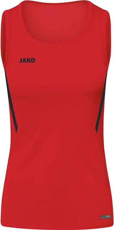 Jako - Challenge - Tanktop - Rood/Zwart - Polyester-Interlock, Vochtafvoer, Sportieve Kraag