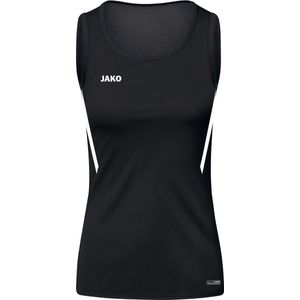 Jako - Challenge - Dames Tanktop - Zwart - Functionele Materiaalmix, Micro-Mesh Rug