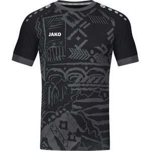 Jako - Shirt Tropicana MC - Zwart Voetbalshirt Heren-XXL