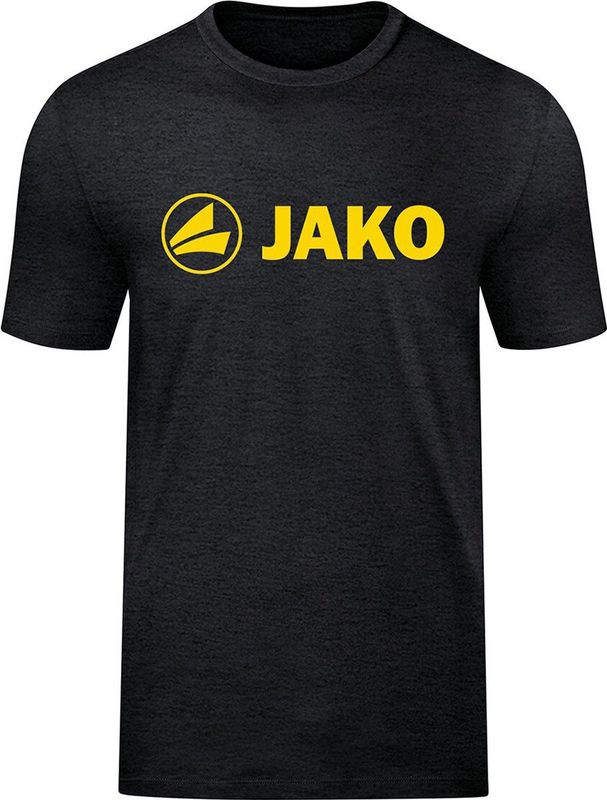 Jako - Promo T-Shirt - Zwart Gemeleerd - Katoen
